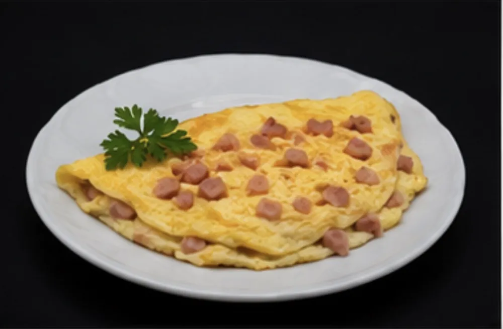 Omletă cu cârnăciori